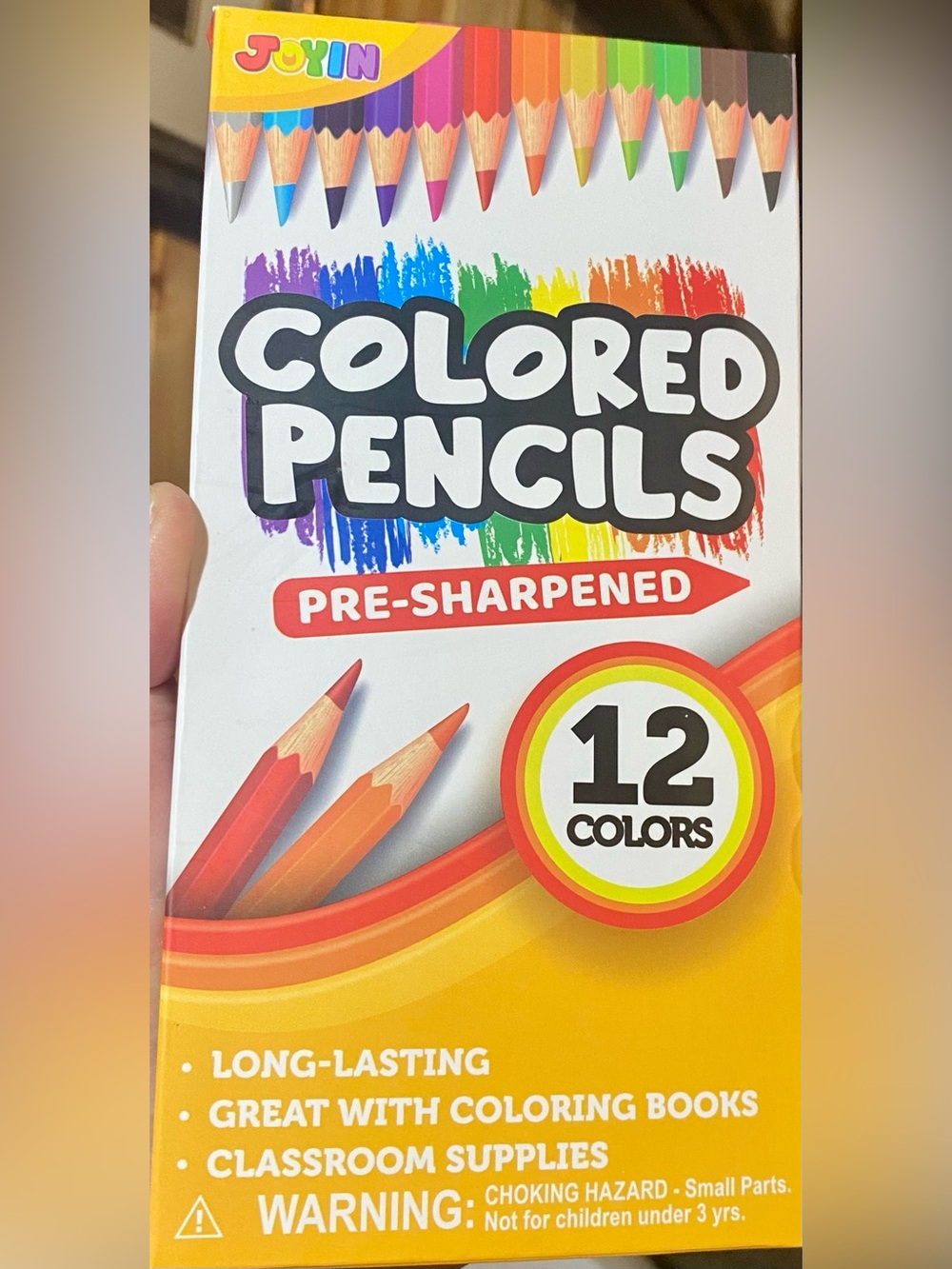 JOYIN Colored Pencils - 12 Pre-Sharpened Colors